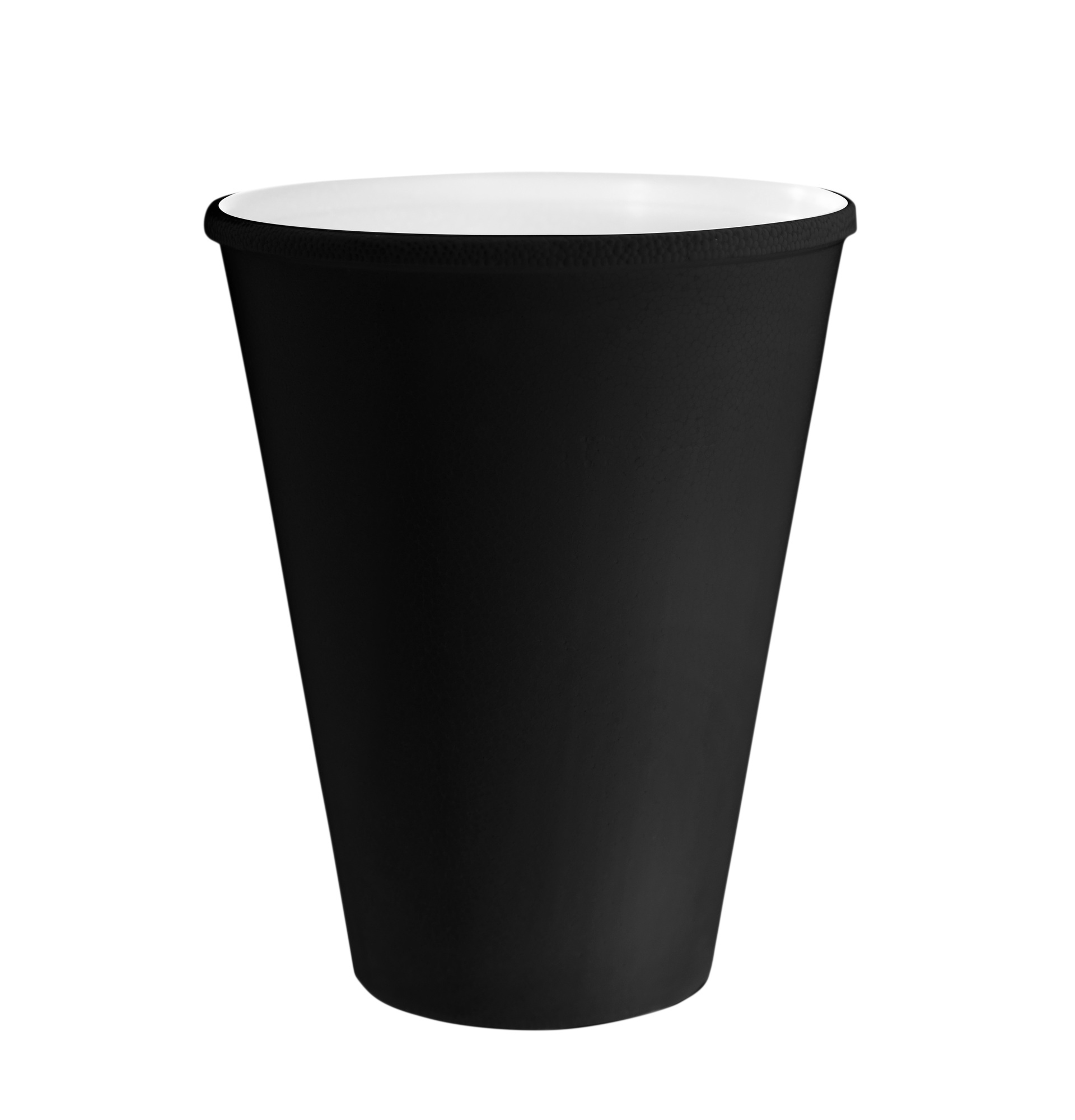 Black paper cup mockup